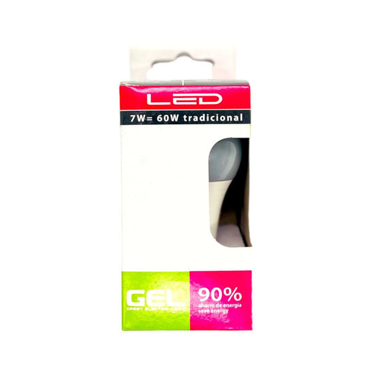 Bombillo Led Gel 7W Luz Fría Blanco