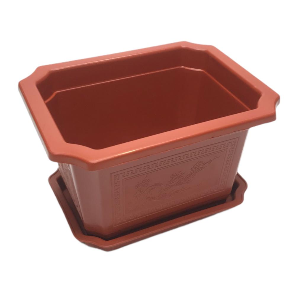 Macetero Home Plástico Rectangular de 5" x 7"