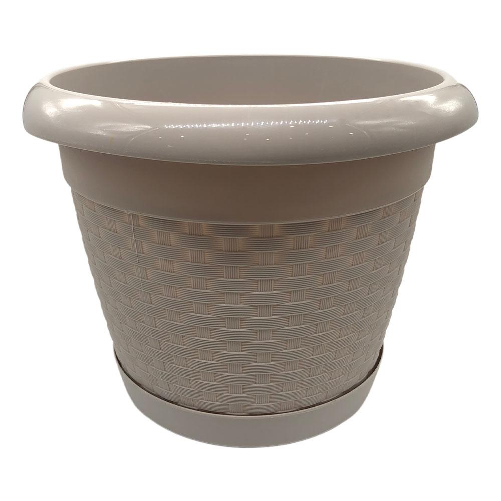 Macetero Plástico Deluxe Polinplast Con Base - Surtido