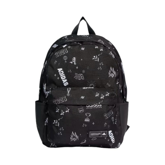 Mochila Adidas Estampada Negra