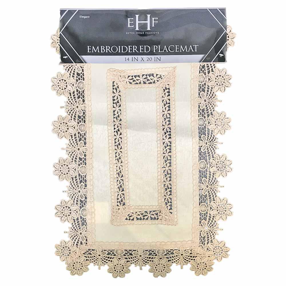 Individual de Mesa Estex Bordado 14" x 20" - Surtido