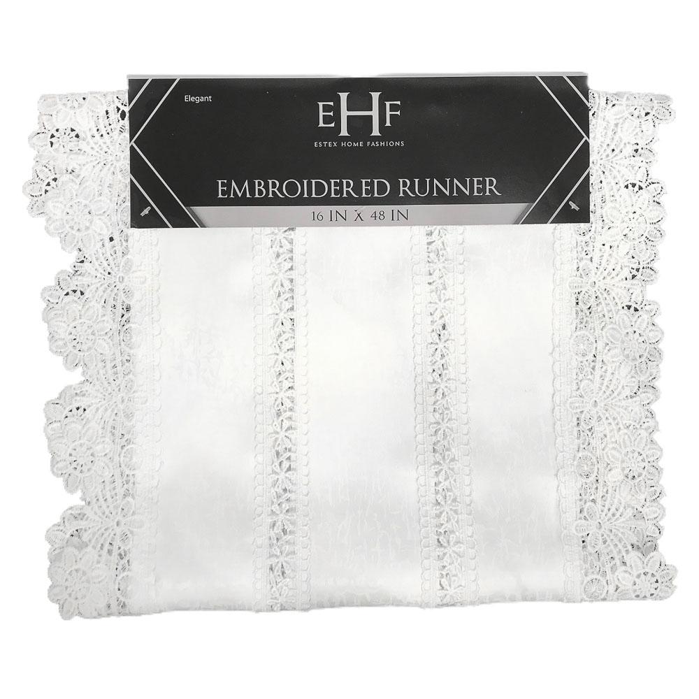 Camino de Mesa Estex Bordado 16" x 48"