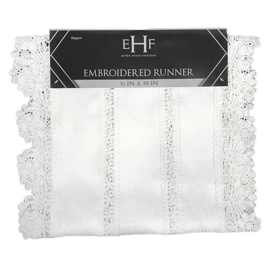 Camino de Mesa Estex Bordado 16" x 48"