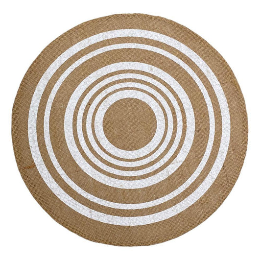 Individual Redondo Concept Life de Yute - Blanco