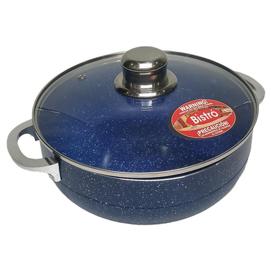 Caldero de Aluminio Bistró con Tapa 24 cm x 9 cm