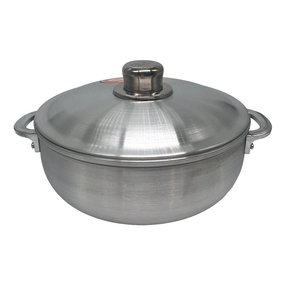 Paila de Aluminio Homestar Con Tapa 24 cm