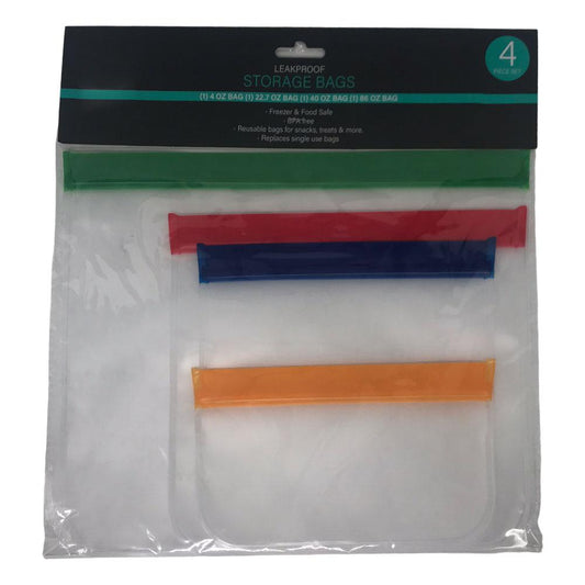 Bolsa Reutilizable Home Expressions Para Almacenamiento 4 Piezas - Surtido