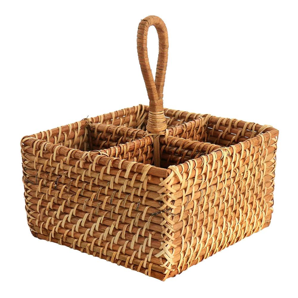 Porta Cubierto Martha Stewart Seawell de Mimbre