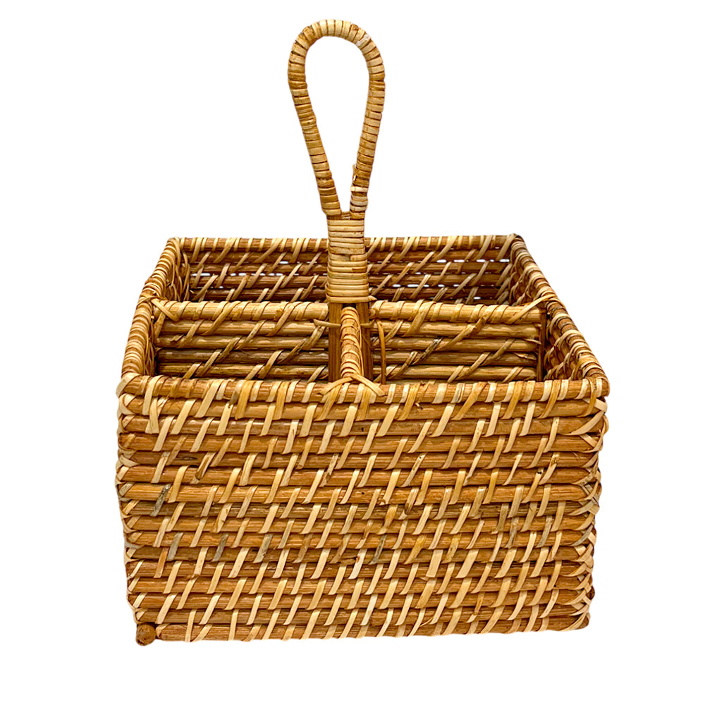 Porta Cubierto Martha Stewart Seawell de Mimbre