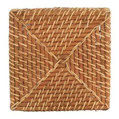 Porta Cubierto Martha Stewart Seawell de Mimbre