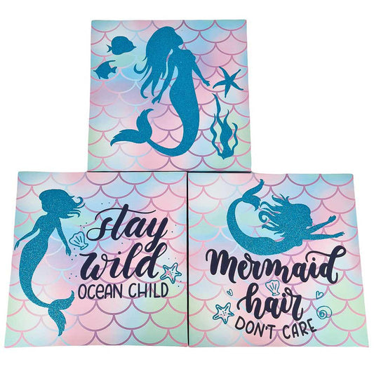 Cuadro Infantil Elico 12'' x 12'' de 3 Piezas - Surtido