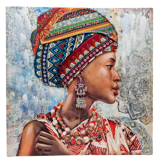 Cuadro Etnia Negra Elico 24'' x 24'' - Surtido