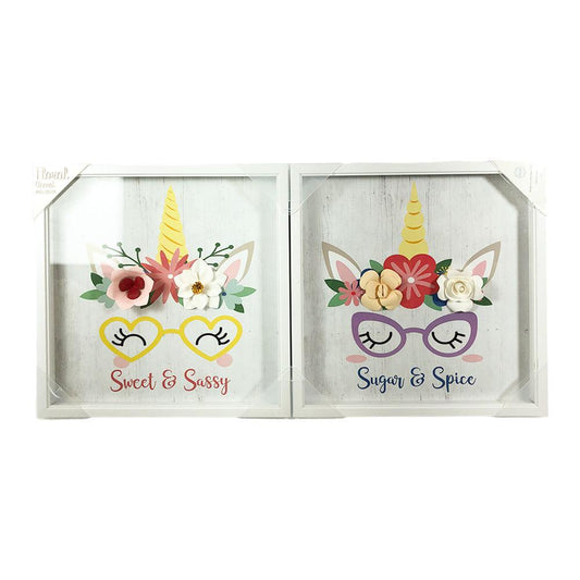 Cuadro Decorativo Elico 14" x 14" 2 Piezas