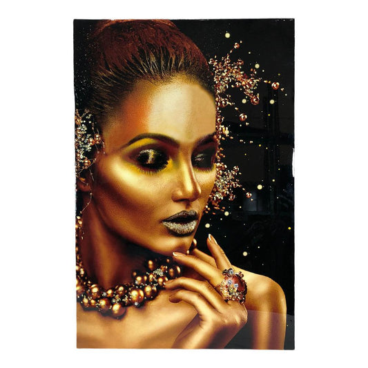 Cuadro Decorativo Elico Etnia Negra 23.5" x 35.5" - Surtido