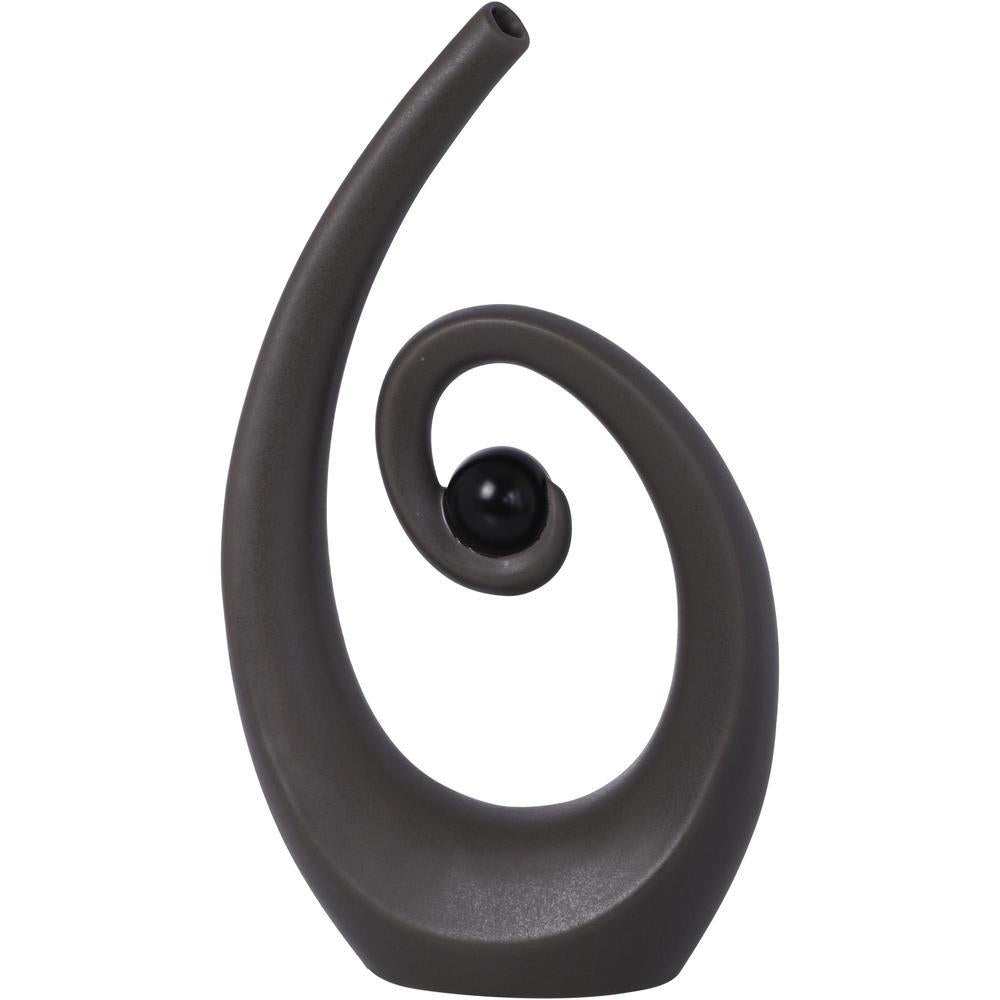 Adorno Decorativo Ceramica 16 cm Black
