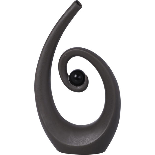 Adorno Decorativo Ceramica 16 cm Black