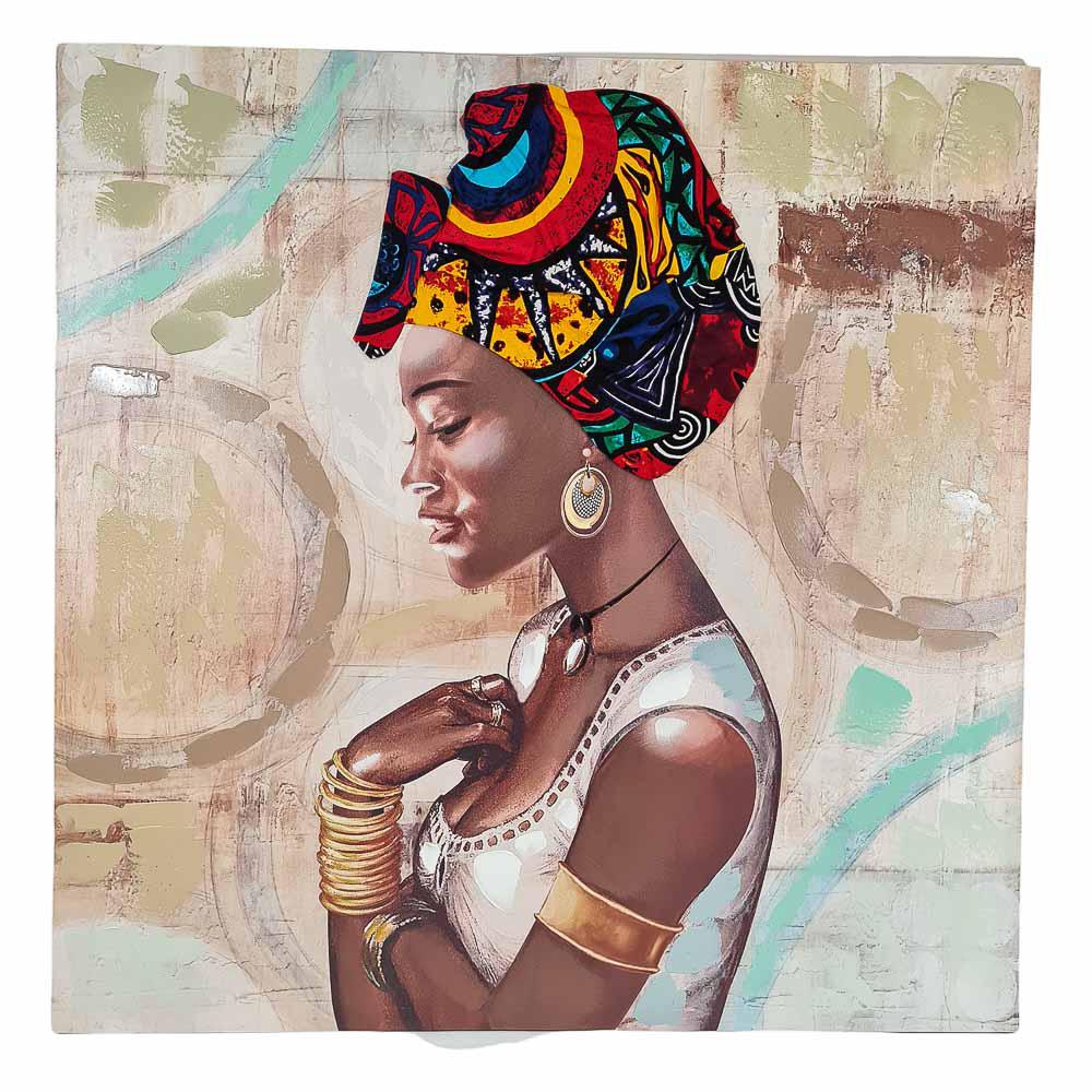 Cuadro Decorativo Etnia Negra Elico 40'' x 40''
