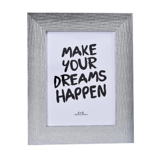 Portarretrato Concepts 6"X8" Con Marco de Plástico Plateado