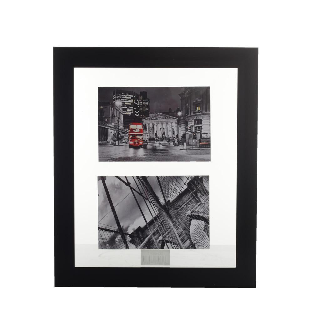 Portarretrato Concepts 4"X6" Con Marco de Plástico Negro