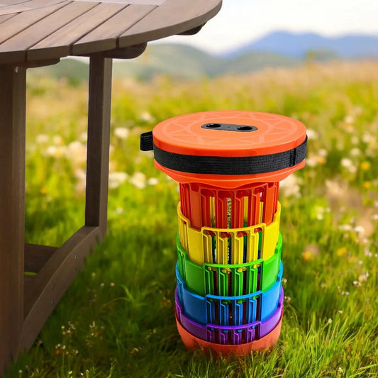 Banco Plástico Home Elegance 17" / Plegable / Surtido