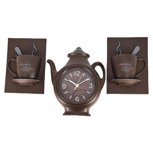 Reloj Decorativo Elico Plástico 11" x 9" Set de 3 Piezas - Surtido