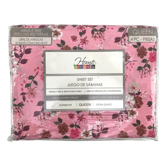 Sábana Home Accents Estampada - Queen