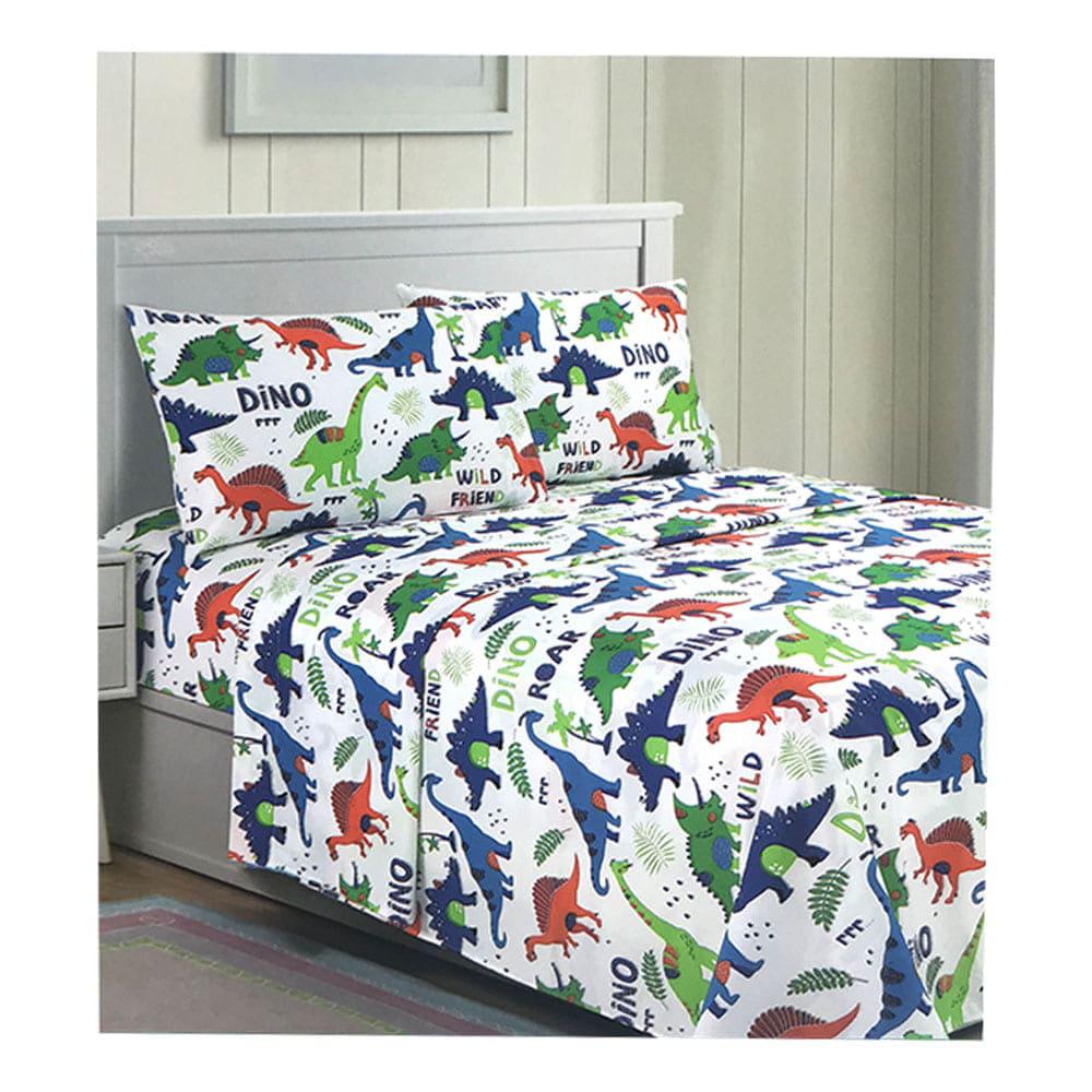 Sabana Home Accents Jurassic Explor 4Pza Estamp - Full