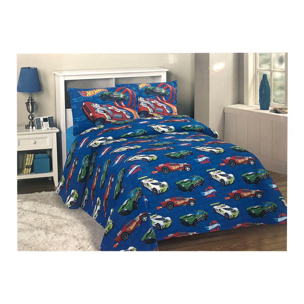 Juego de Sábanas Hot Wheels Mattel Infantil - Full