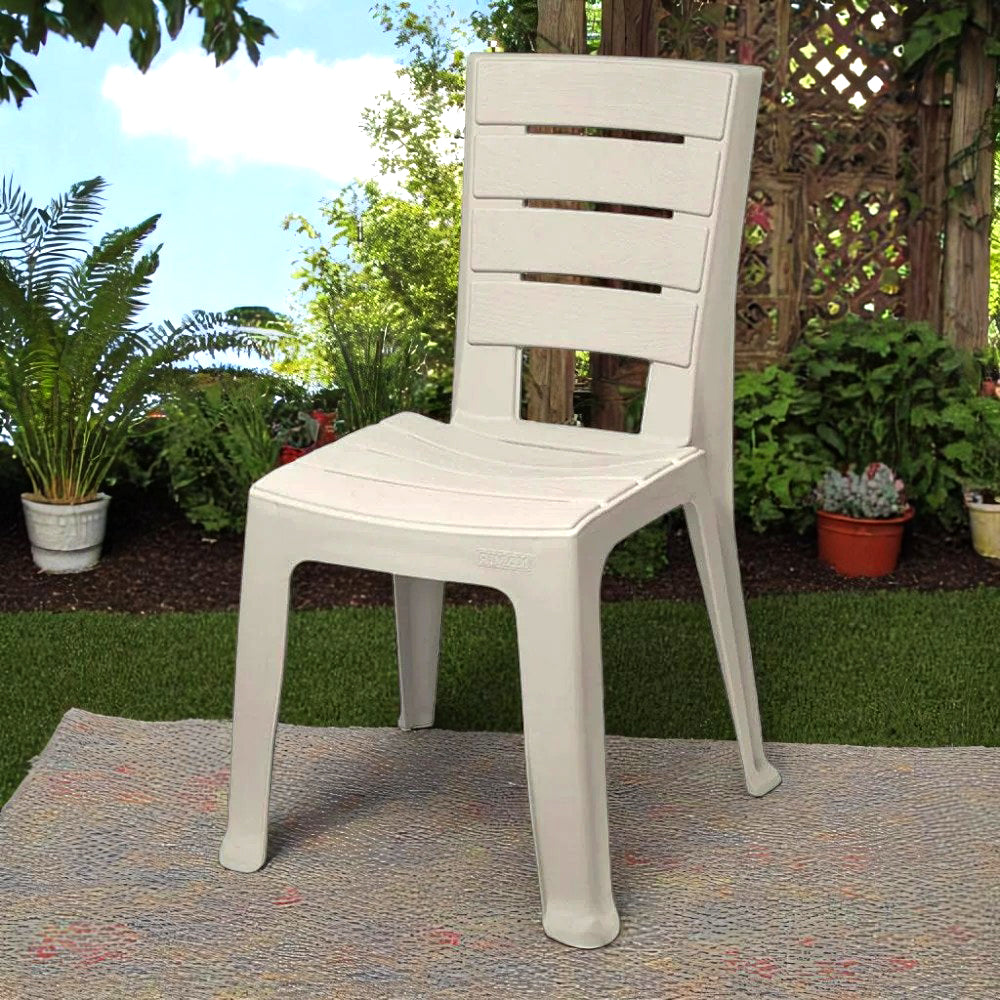 Silla Plástica / Rimax / Barú / Sin Brazos / Blanco