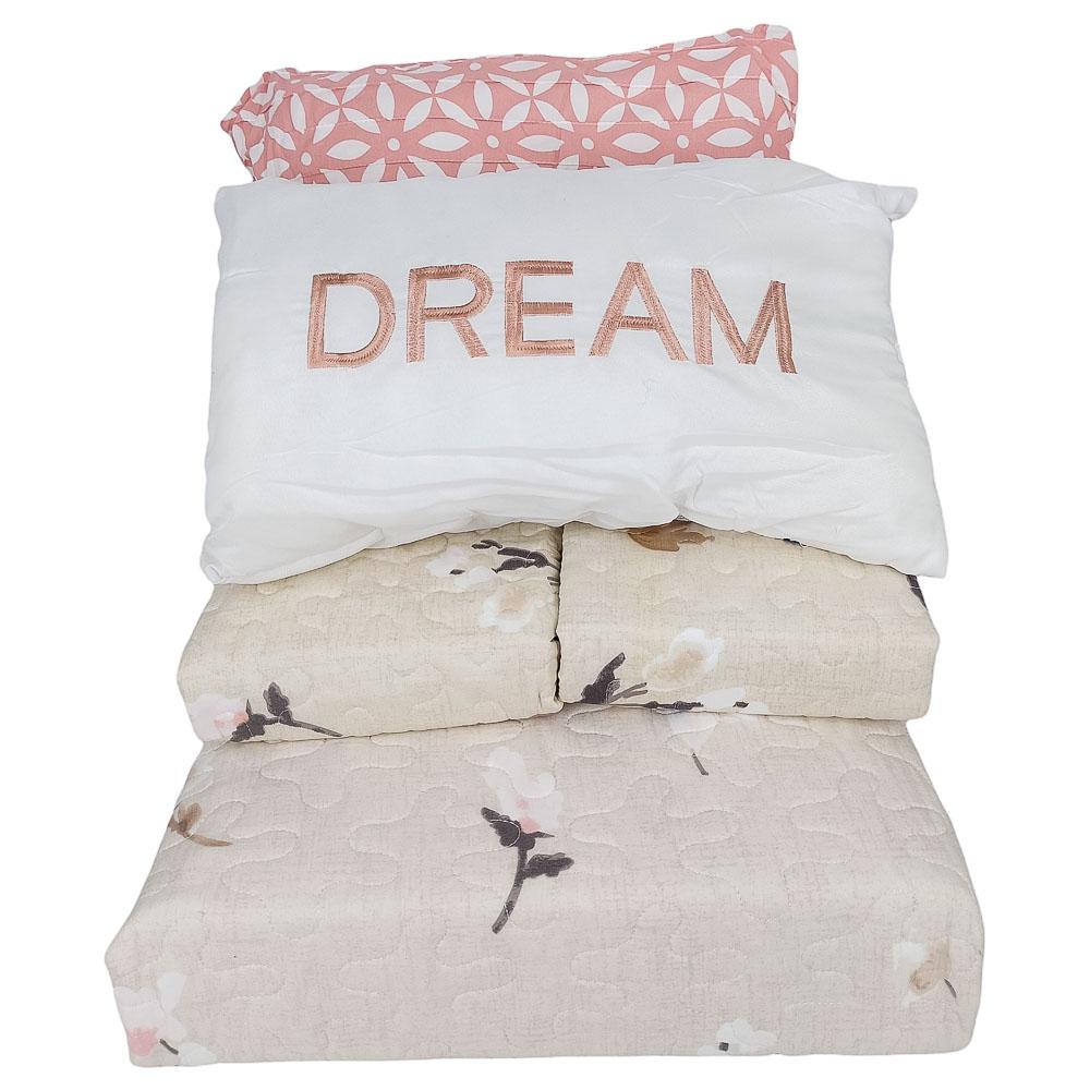 Sobrecama Luxury Rose Garden Estampada de 5 Piezas - King