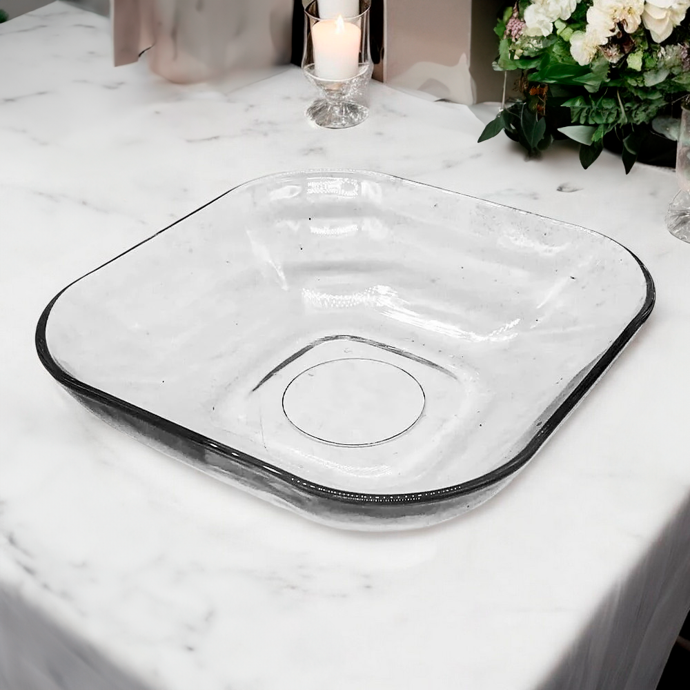 Plato Hondo Cristar Piazza de Vidrio 17.5 cm