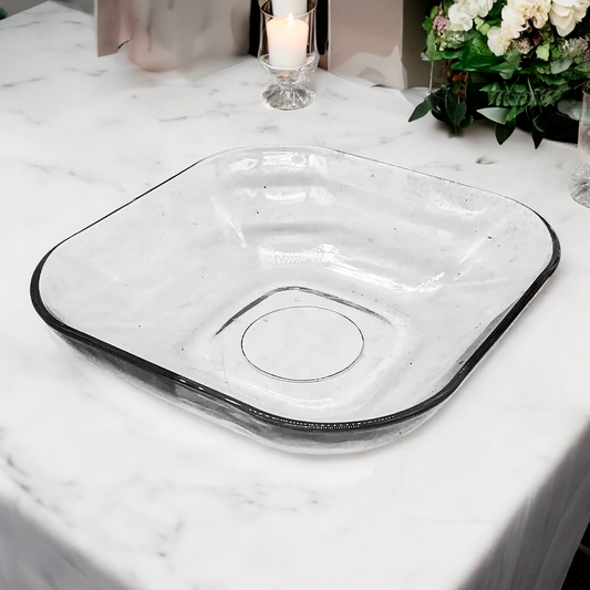 Plato Hondo Cristar Piazza de Vidrio 17.5 cm