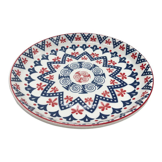 Plato Hondo Estampado Homestar de Cerámica