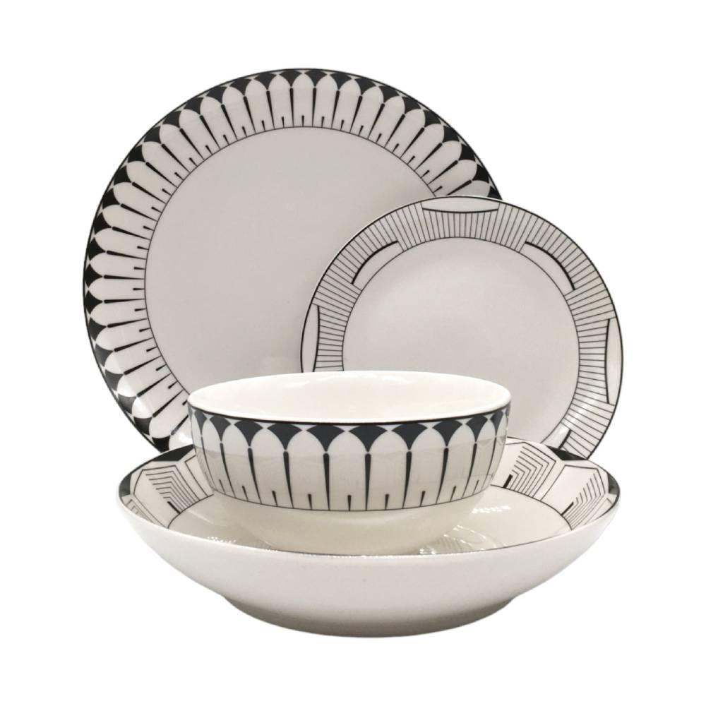 Vajilla De Cerámica Gibson De 16 Piezas Aracama