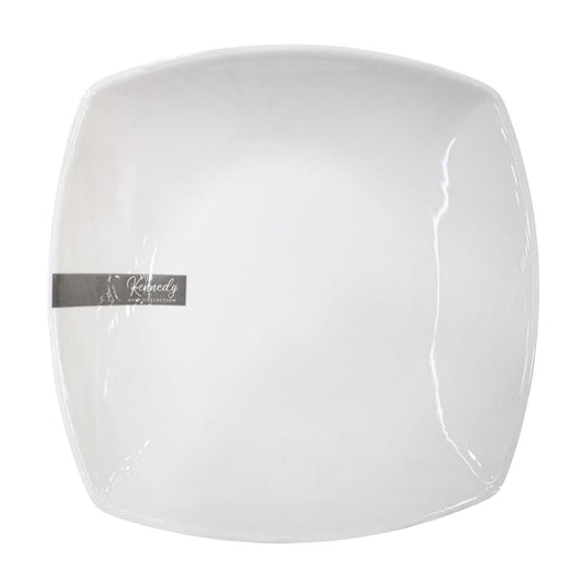 Plato Hondo Kennedy Home 6" Cuadrado Porcelana White