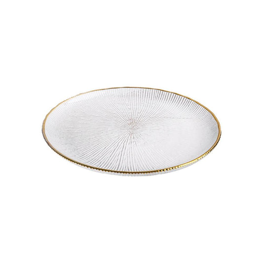 Plato Kennedy Home 10" Borde Dorado