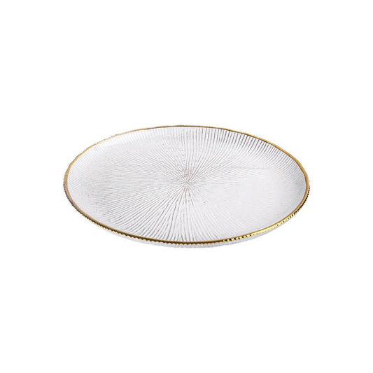 Plato Kennedy Home 8" Borde Dorado