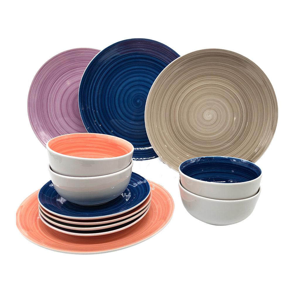 Juego de Vajilla Gibson Richvale de Cerámica 12 Piezas