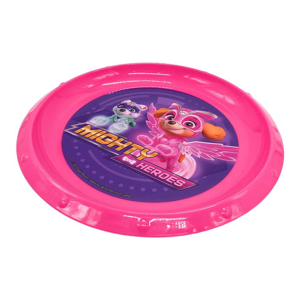 Plato Llano Paw Patrol Mighty Heroes Plástico 8.5"