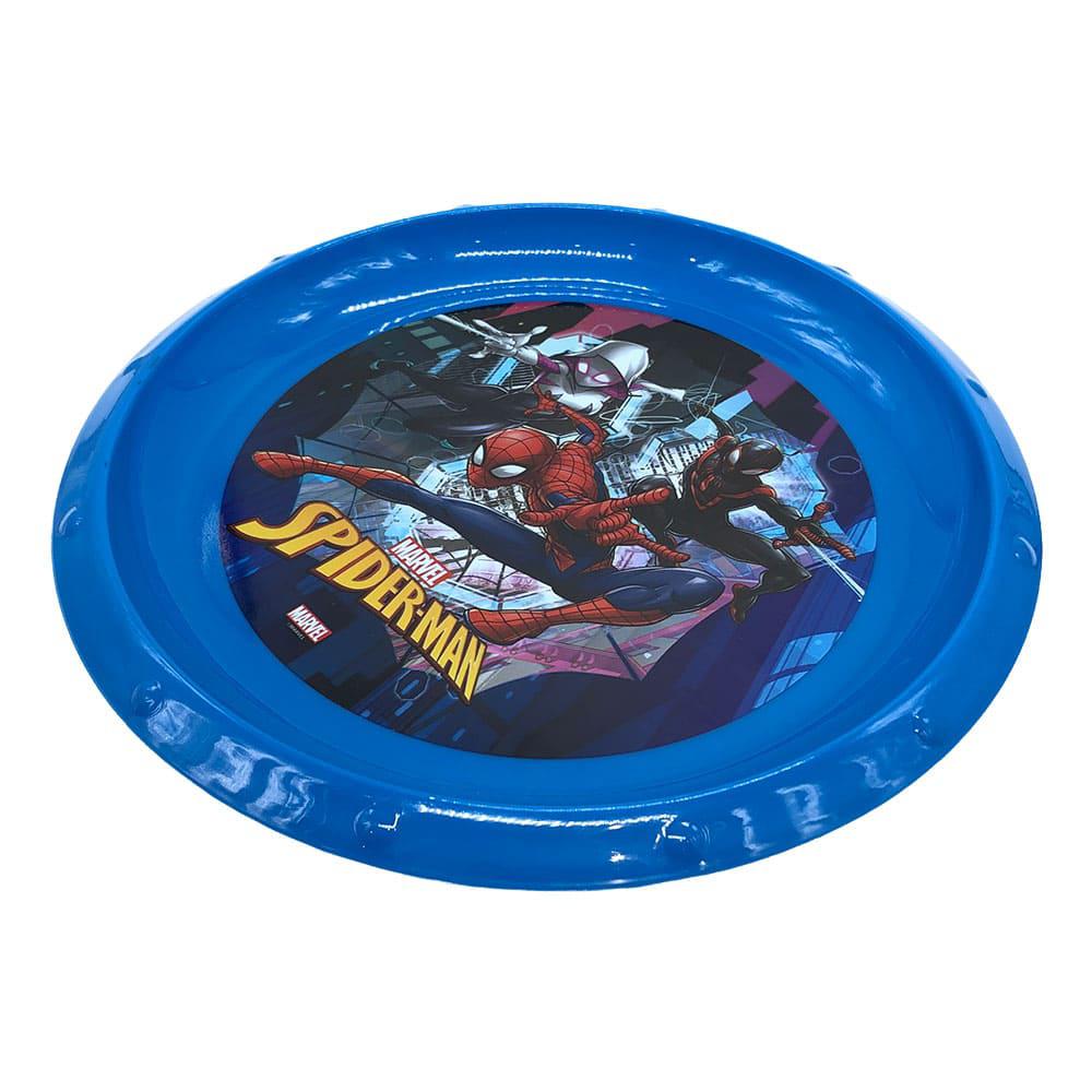 Plato Plástico Spiderman Infantil