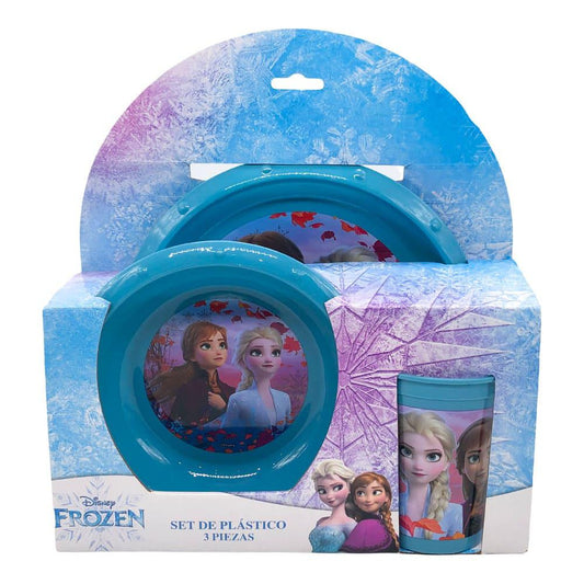 Juego de Vajilla Frozen Plástico de 3 Piezas