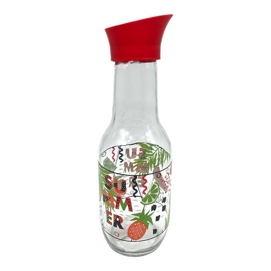 Botella Herevin Estampada De Vidrio 1L -Surt