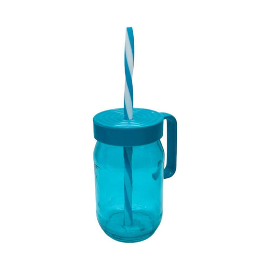 Jarra De Vidrio Herevin Mason Con Tapa /Carrizo