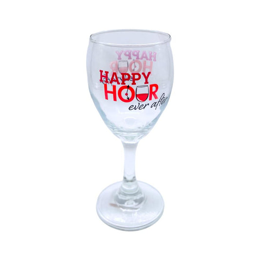 Copa de Vino Cristar 10 Oz Sublimada Happy Hour