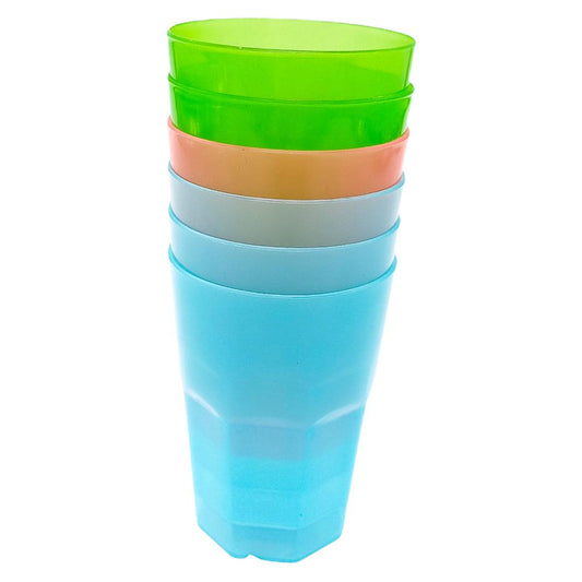 Vasos Home Elegance Plástico de 6 Piezas - Surtido