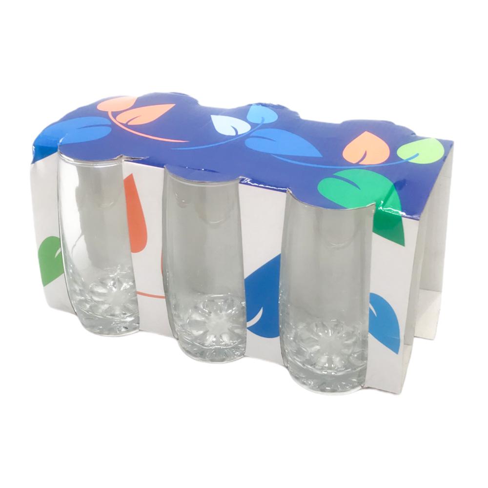 Vaso Homestar de Vidrio 6 Piezas