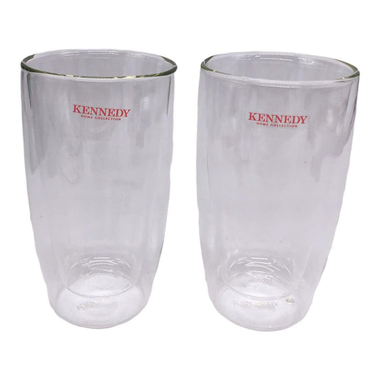 Vaso Térmico Kennedy Home de Vidrio 12.92 oz 2 Piezas