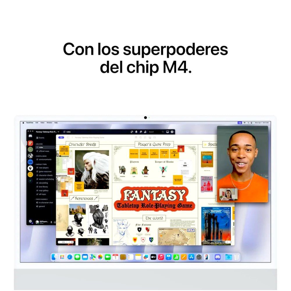 iMac M4 / 24" / 16GB RAM / 256 GB SSD / Silver - Apple - Titan.com.pa - 195949898334