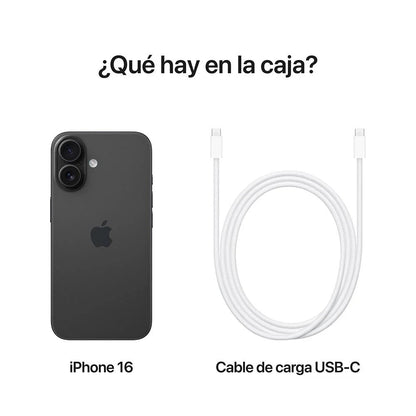 iPhone 16 de 256GB / Sim Fisico / Negro - Apple - Titan.com.pa - 195949822872