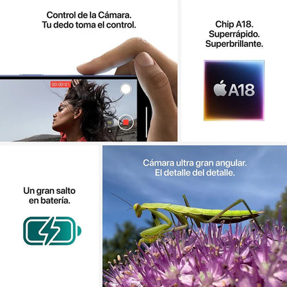 iPhone 16 de 256GB / Sim Físico / Rosado - Apple - Titan.com.pa - 195949823237